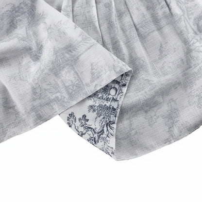 🍒Printed mini dress long sleeve clothes for hot weather o-neck outfit a line flare short china print smart casual female clothes fashion beach party wear holiday wear  Drink Cocktails In Your China