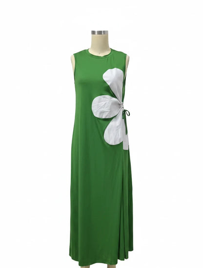 🍒Blommerplasing rok moulose somermode vir vroue blomme-uitrusting gedrukte middellyf hol uit maxi rok vroulike gemaklike drag vakansiedrag strandpartytjieklere Mouloos Ritssluiting agterop vakansiedrag Wees 'n blommevrou aan die kant