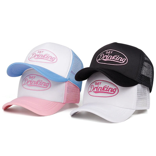 🍒Motief bofbalpet Mode Eenvoudige (dagdrankies) belettering vragmotorpet daaglikse unisex snapback-pet ontspannings-sonskerm-gaaspet
