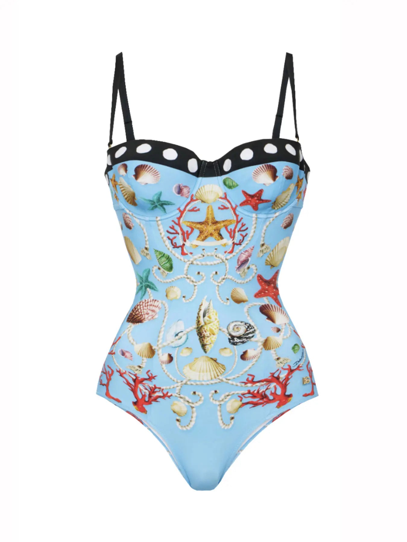 🍒Eenstuk-swemdrag-strandklere met koraal- en skulpafdruk bikini- en sarongstel strandklere vir vroue Sea Sure Set