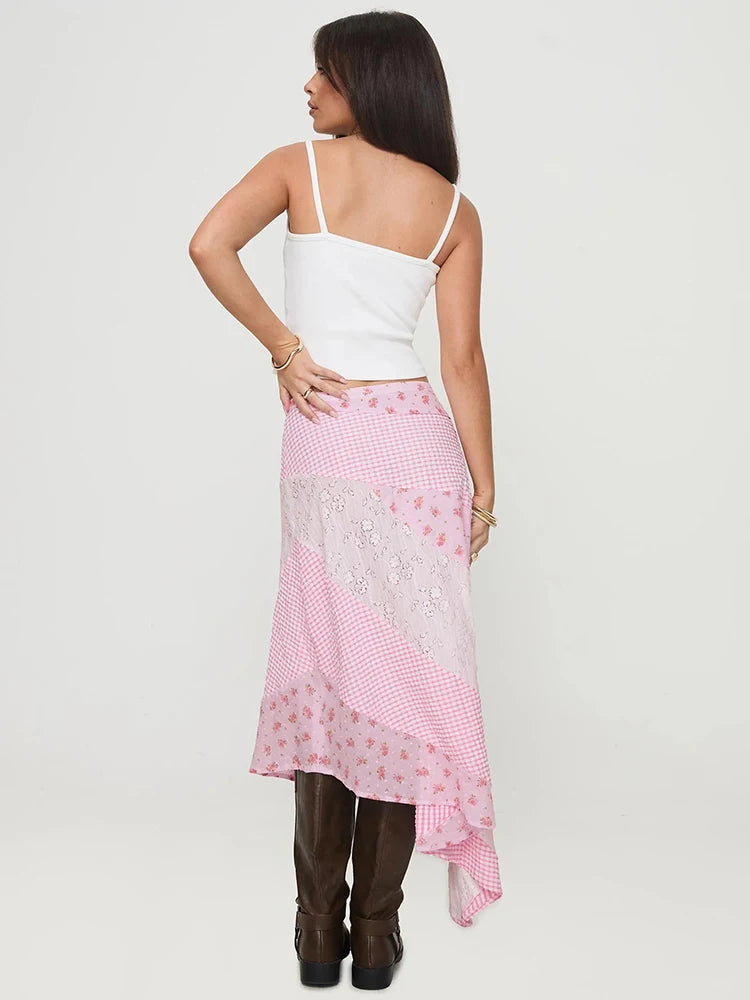 🍒Polka dot and lace skirt white high waist patchwork clothes  wear see through clothing fashion female summer wear casual streetwear women Be Transparent In Your Desire To Be Spotted