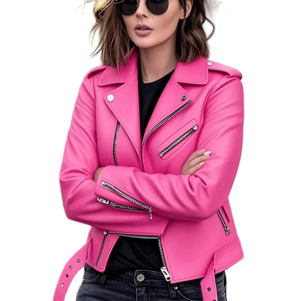 🍒Nabootsingsleer baadjies lente herfs mode ritssluit buiteklere slim toevallige motorfietsryer baadjie plus grootte buiteklere Klim op die motorfiets