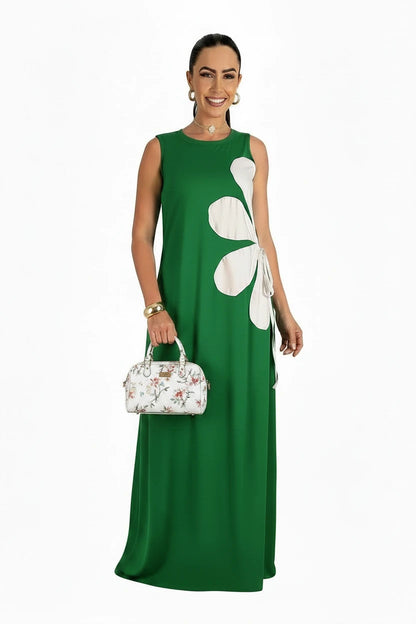 🍒Blommerplasing rok moulose somermode vir vroue blomme-uitrusting gedrukte middellyf hol uit maxi rok vroulike gemaklike drag vakansiedrag strandpartytjieklere Mouloos Ritssluiting agterop vakansiedrag Wees 'n blommevrou aan die kant
