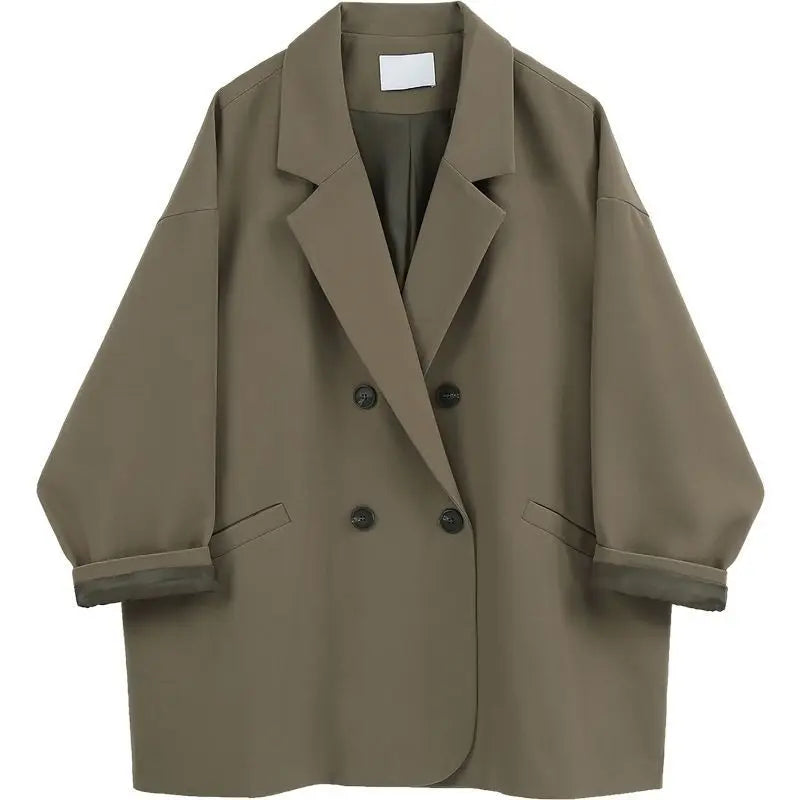 🍒Oversize blazer for womens suit jacket loose fit casual clothing street wear coat loose Jacket style solid fashion clothes Never Overide A Staple Oversize
