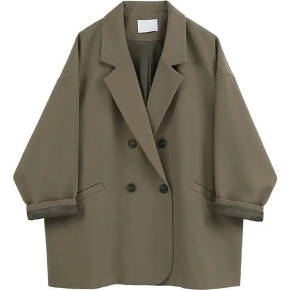 🍒Oversize blazer for womens suit jacket loose fit casual clothing street wear coat loose Jacket style solid fashion clothes Never Overide A Staple Oversize