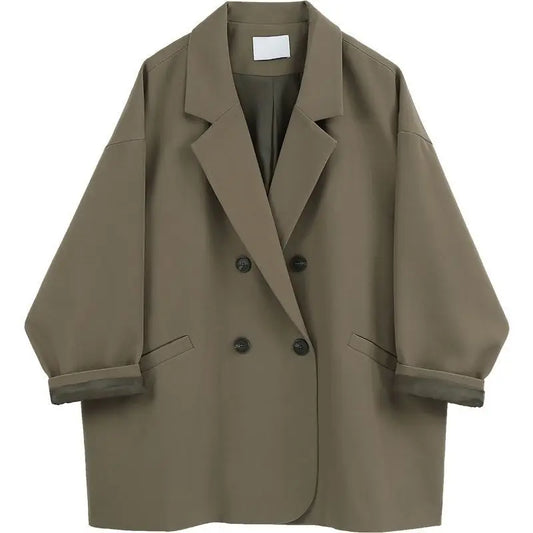 🍒Oversize blazer for womens suit jacket loose fit casual clothing street wear coat loose Jacket style solid fashion clothes Never Overide A Staple Oversize