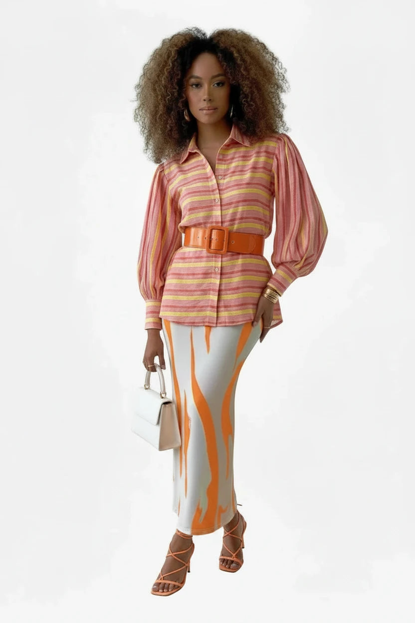 🍒Hoë middellyf maxi-romp slim gemaklike vroue-lyfpassende romp sebra lang romp gemaklike hoë middellyf uitrusting elegante sebra-druk klere elegante diere-druk modeklere