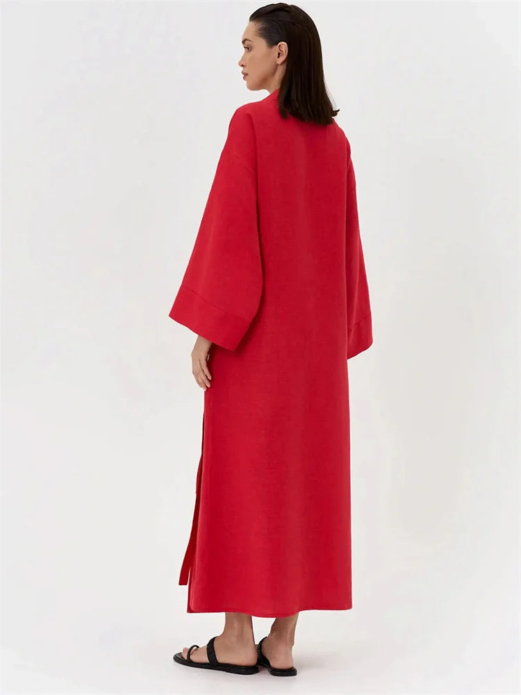 🍒Dress for women versatile casual loose clothing fashion lapel Long light summer coat with long sleeve summer commuting clothes Dont Overlook An Over Coat