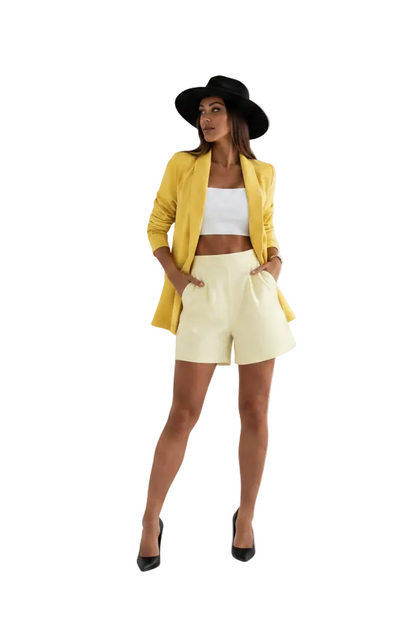 🍒Spring autumn blazer smart casual womens solid contemporary jacket female outerwear turn-down collar outdoor clothing simple long sleeve fashion wear  Fresh Fine Fem Fashion