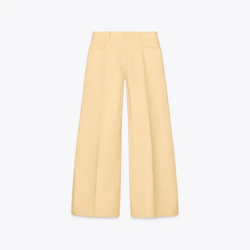 🍒Straatstylbaadjie-uitrusting met wye pypbroek en kortmou-oorgrootbaadjie-stelle kraag enkelbors-onderbaadjie vroue wye pypbroek somer gemaklike uitrustings Geen BROEK in Hierdie MOUloos