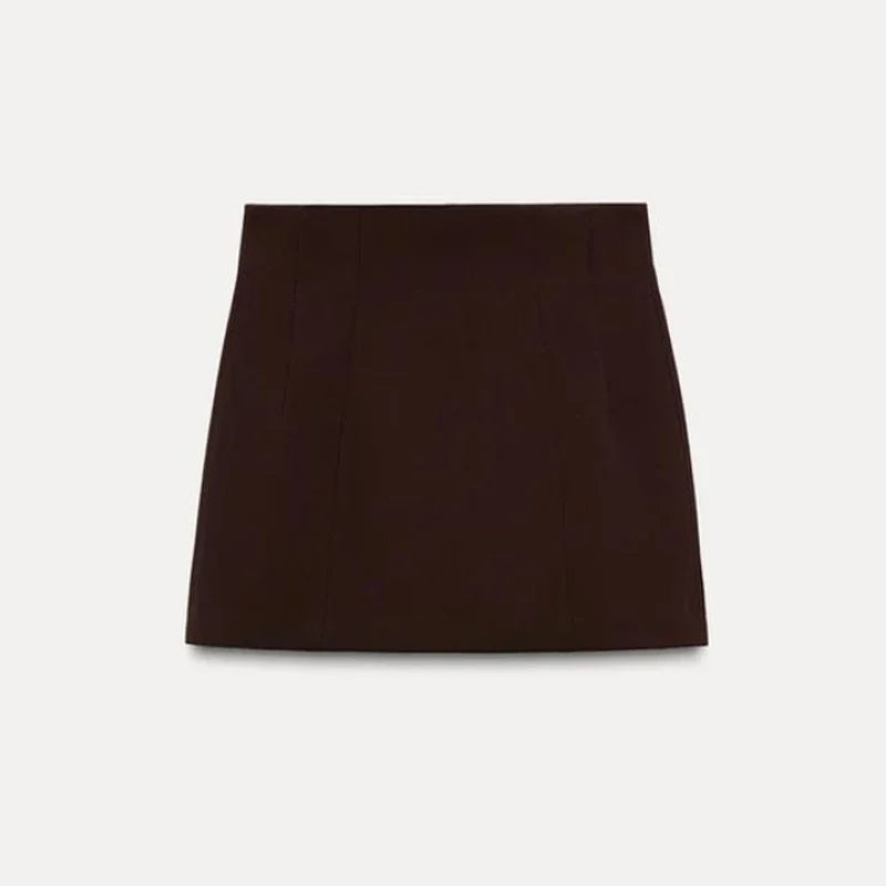 🍒Lapel blazer skirt set women smart casual clothing solid long sleeve single breasted jacket with pockets and matching solid a-line mini skirt party occasion outfit fashion wear