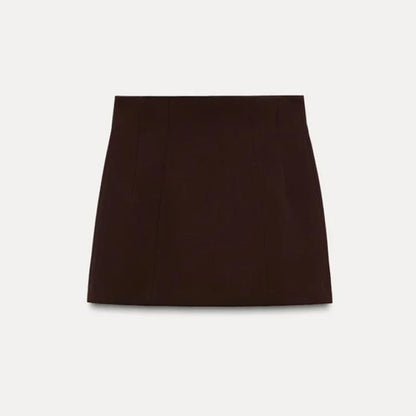🍒Lapel blazer skirt set women smart casual clothing solid long sleeve single breasted jacket with pockets and matching solid a-line mini skirt party occasion outfit fashion wear