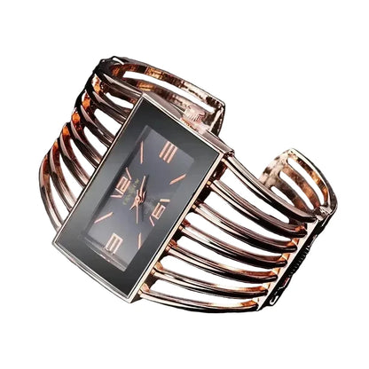 🍒Womens large face watch quality stainless steel luxury fashion rose gold bangle bracelet wristwatch for women dress ladies time piece female occasion jewellery accessory Watch This Bangle