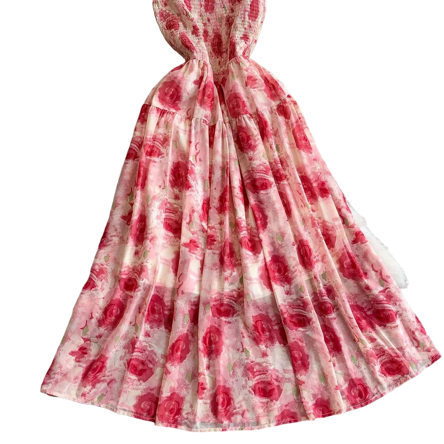 🍒Backless summer dress for women fashion beach wear slip sleeveless spaghetti straps smart casual outfit Flouncey Floral Fun
