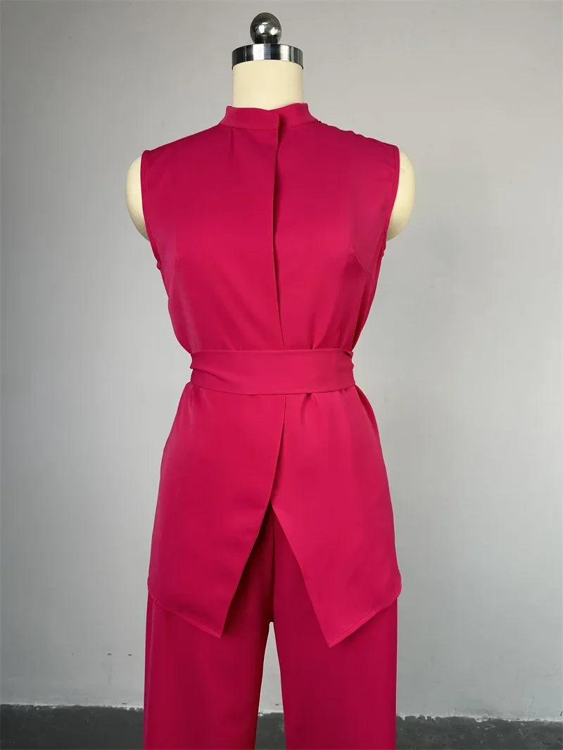 🍒Swarthempie-top en omgeslaande broek-stel, vroue se wye pype broekstelle, twee stukke, los O-nek en hoë middellyf elegante broekpak Y2k  GOOI hierdie KERSfees in jou mandjie