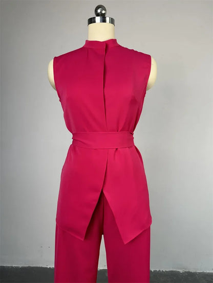 🍒Swarthempie-top en omgeslaande broek-stel, vroue se wye pype broekstelle, twee stukke, los O-nek en hoë middellyf elegante broekpak Y2k  GOOI hierdie KERSfees in jou mandjie