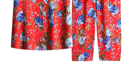 🍒Broek en T-hemp slaapklere stel katoen kortbroek en T-hemp sitkamerdrag bo-stuk en broek tuisdrag Slaapklere vir vroue 2-stuk slaapstel Trek jou BROEK en TEE aan en jy sal REG wees