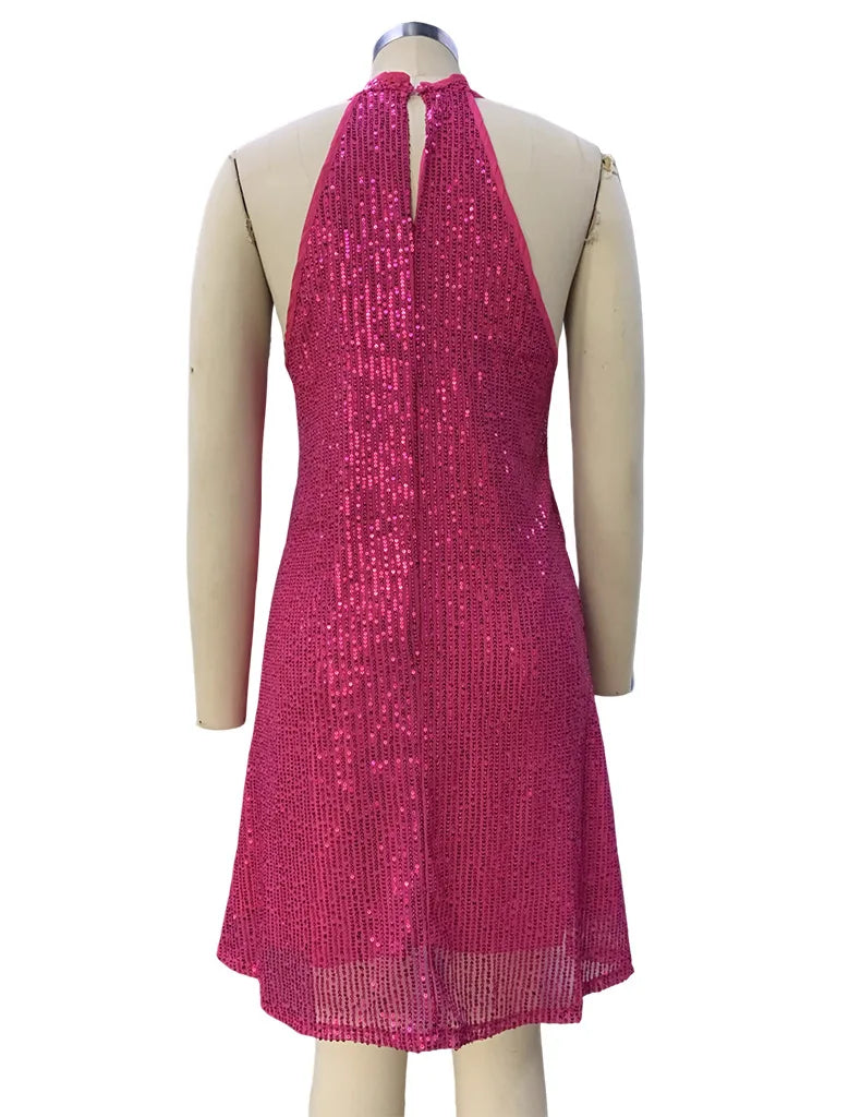 🍒Halter strapless rok, glinsterende vroueklere, strapless sequin minirok, moulose partytjieklere, geleentheidsklere, klubdrag, Trek Aan A-Sensuele Glinsterende Glip