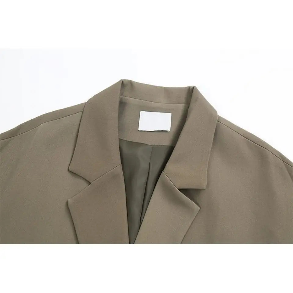 🍒Oversize blazer for womens suit jacket loose fit casual clothing street wear coat loose Jacket style solid fashion clothes Never Overide A Staple Oversize