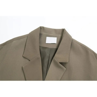 🍒Oversize blazer for womens suit jacket loose fit casual clothing street wear coat loose Jacket style solid fashion clothes Never Overide A Staple Oversize