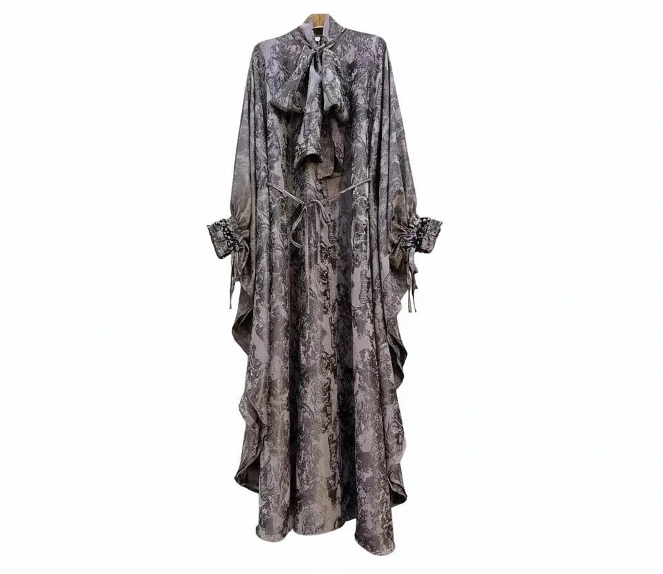 🍒Women's fashion maxi dress casual loose dress print female bohemian chic party a-line outfit for evening party occasion wear clothing Relaxed Retro Ruffle