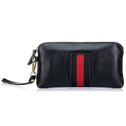🍒Genuine leather clutch bag women’s zipper handbag cowhide wrist bag for women casual wrist let pouch smart casual accessories Dont WRIST Missing This, BAG It Now