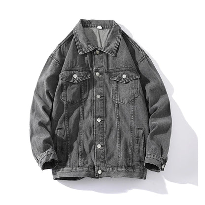 🍒Jeans jacket women coats big pockets female oversize denim jacket shirt collar casual loose relaxed fit outerwear spring  autumn fashion Do-All Daily Denim