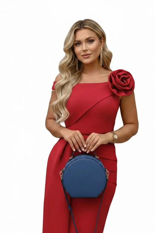 🍒3D flower dress off shoulder slim fit short trail women’s  outfit for occasion party wear slash neck bodycon ruched dress spring summer wear wedding guest clothing Pop A Mint Or Treat Yourself To A Train