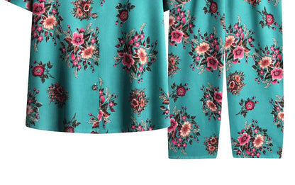 🍒Broek en T-hemp slaapklere stel katoen kortbroek en T-hemp sitkamerdrag bo-stuk en broek tuisdrag Slaapklere vir vroue 2-stuk slaapstel Trek jou BROEK en TEE aan en jy sal REG wees