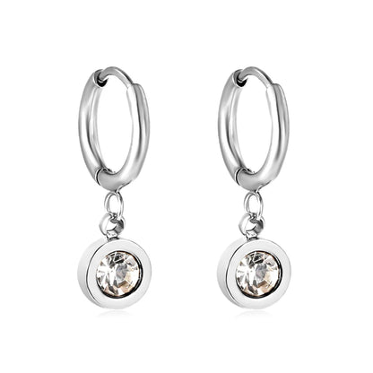 🍒Trendy jewellery stainless steel jewlry oil drip 18K gold plated hoop earrings butterfly shell bee heart earrings smart casual accessories