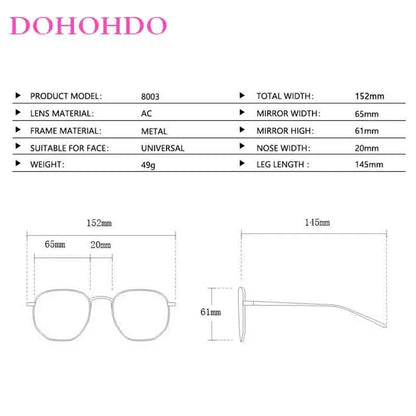🍒Grootraam sonbril unisex dames randlose eenstuk-wye-raam sonbril modebril UV400 beskerming Sien Deur Prettige Sonbrille