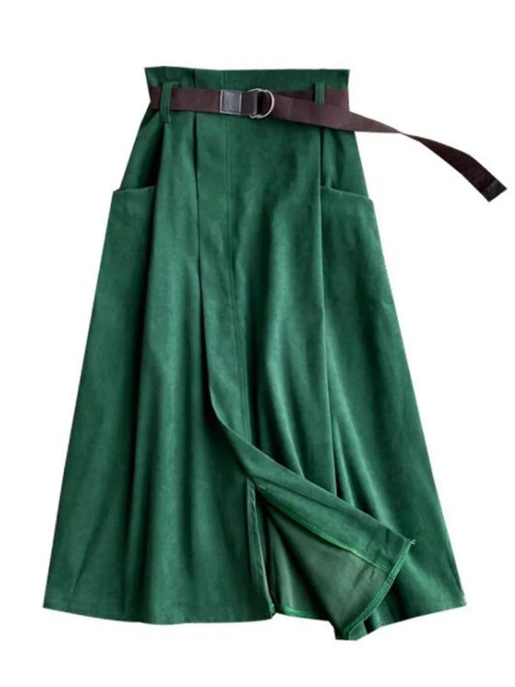 🍒Informele rompe hoë middellyf effekleurig deftig gemaklik dames onreëlmatige mode met sakke midi eenvoudig elegant a-lyn Elke Dag Onreëlmatig