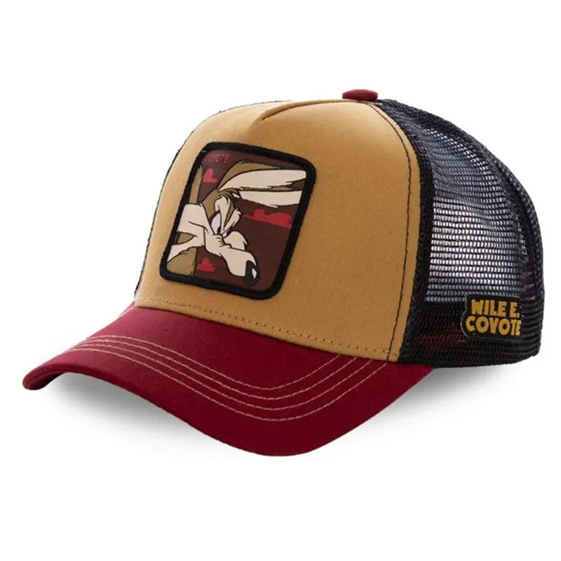 🍒High quality cotton baseball cap mesh back brand anime cartoon unisex hat hip hop trucker hat streetwearr caps