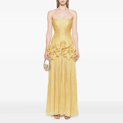 🍒Geleentheid-aandrok elegante rokke promdrag vir tieners vroue se skouerlose maxi-rok a-lyn luukse 3D blomkorset sjiek mode Kies Hierdie Wit Roos