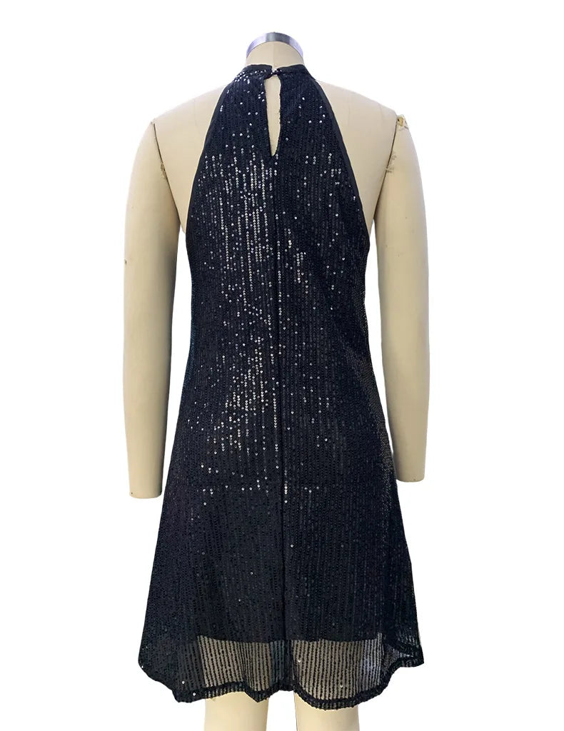 🍒Halter strapless rok, glinsterende vroueklere, strapless sequin minirok, moulose partytjieklere, geleentheidsklere, klubdrag, Trek Aan A-Sensuele Glinsterende Glip