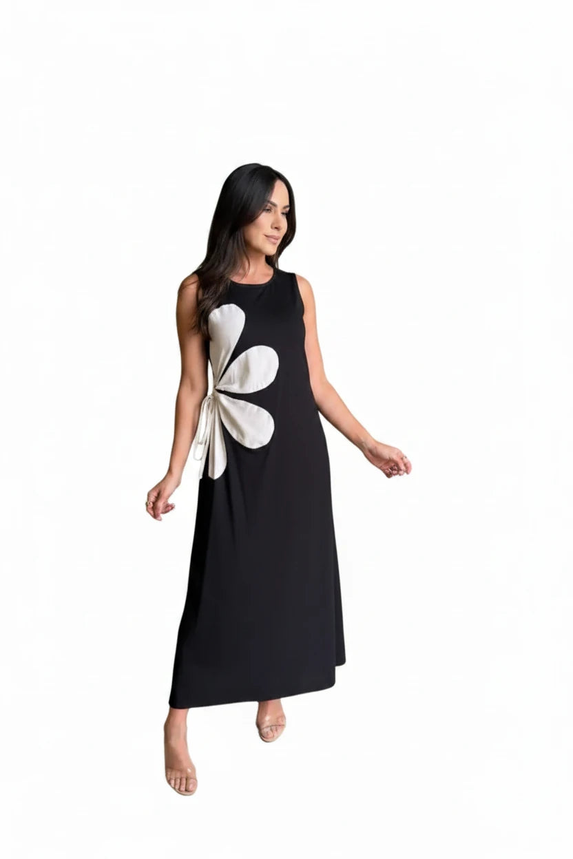 🍒Blommerplasing rok moulose somermode vir vroue blomme-uitrusting gedrukte middellyf hol uit maxi rok vroulike gemaklike drag vakansiedrag strandpartytjieklere Mouloos Ritssluiting agterop vakansiedrag Wees 'n blommevrou aan die kant