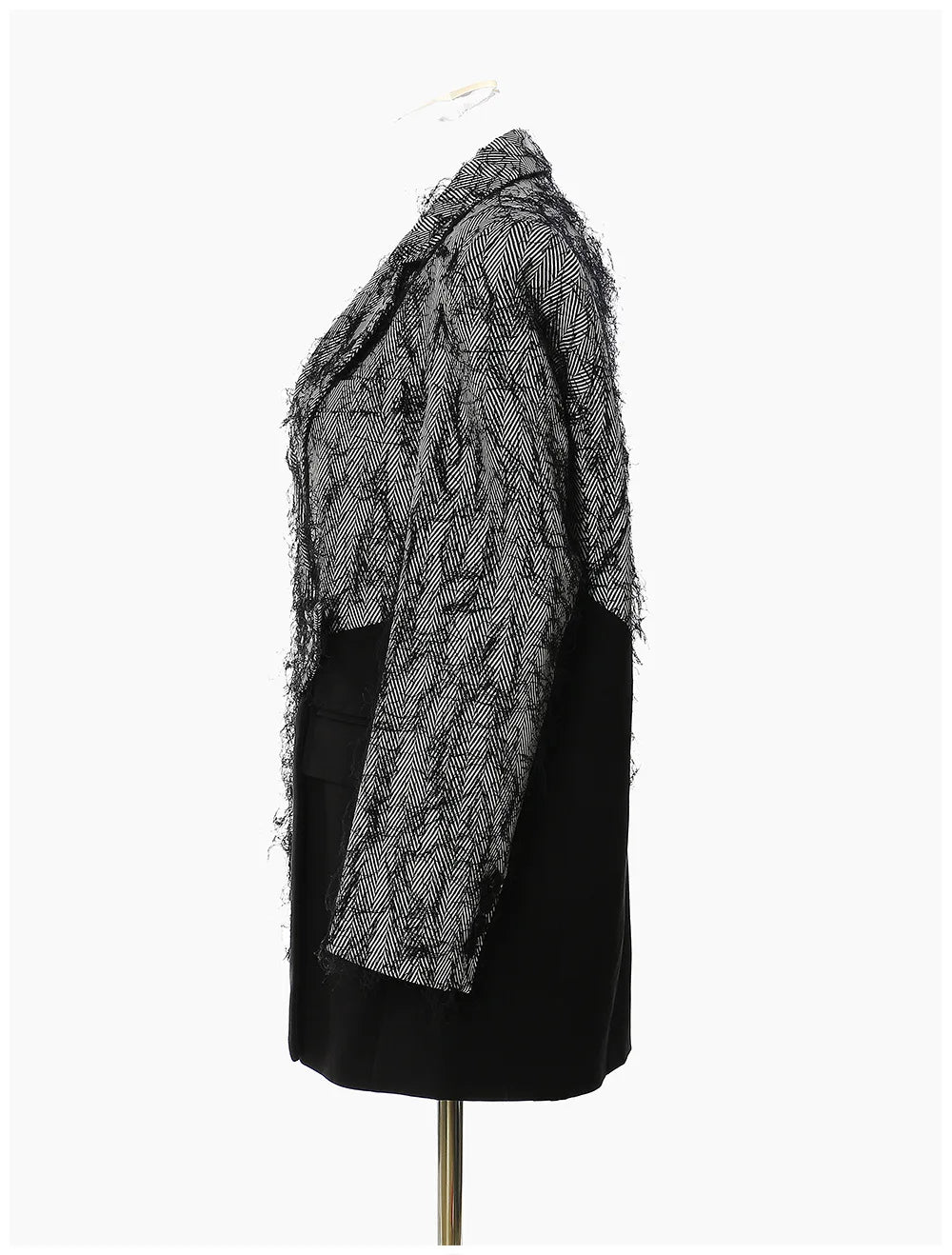 🍒Chic blazer asymmetrical design jacket patchwork contrast colour personality high street smart casual coats women Be A-  STAR in your fashion JACKET