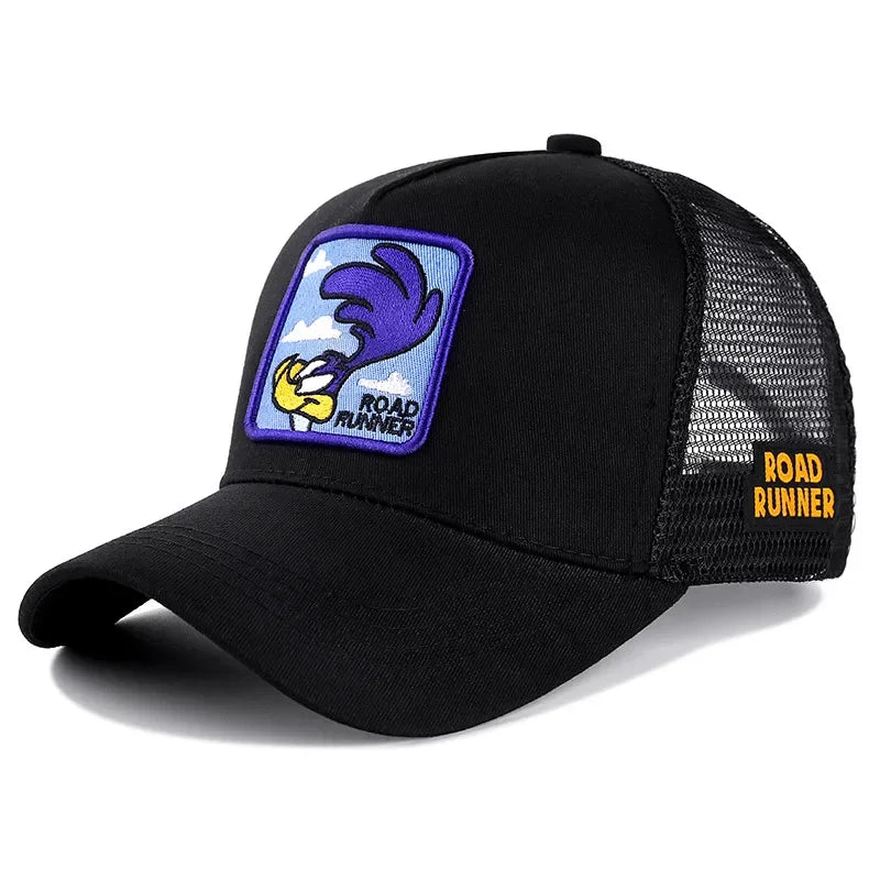 🍒High quality cotton baseball cap mesh back brand anime cartoon unisex hat hip hop trucker hat streetwearr caps