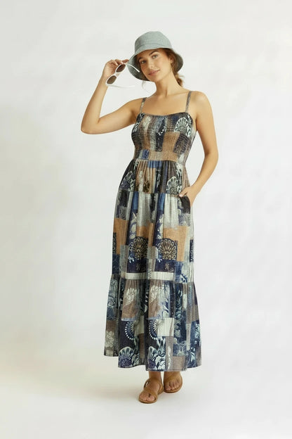 🍒Backless summer dress for women fashion beach wear slip sleeveless spaghetti straps smart casual outfit Flouncey Floral Fun