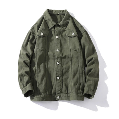 🍒Jeans jacket women coats big pockets female oversize denim jacket shirt collar casual loose relaxed fit outerwear spring  autumn fashion Do-All Daily Denim