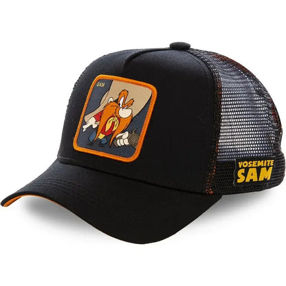 🍒High quality cotton baseball cap mesh back brand anime cartoon unisex hat hip hop trucker hat streetwearr caps
