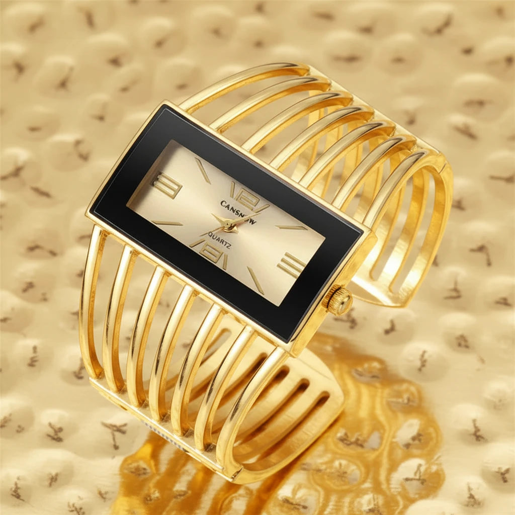 🍒Womens large face watch quality stainless steel luxury fashion rose gold bangle bracelet wristwatch for women dress ladies time piece female occasion jewellery accessory Watch This Bangle