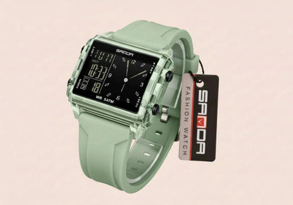 🍒Fashion electronic watches unisex luminous calendar time piece waterproof clock outdoor sports Casual Ladies Digital Wristwatch  Face The Day With A Big Face