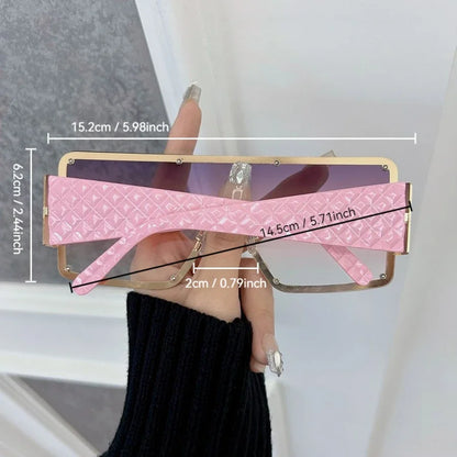 🍒Womens square sunglasses retro black sun lasses female eyewear cool shades uv400 high protection Square Flair