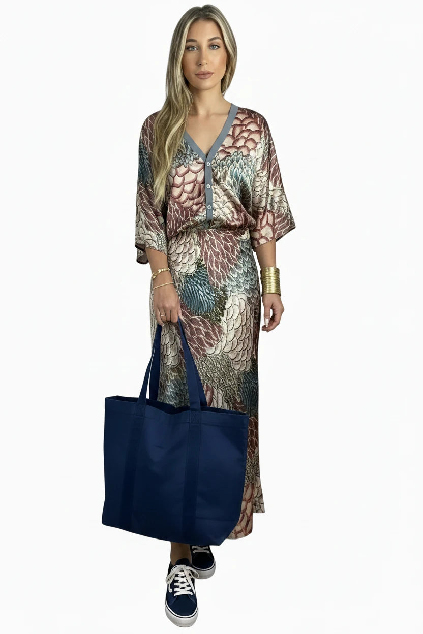 🍒Party two piece printed shirt and skirt set v-neck three quarter sleeve shirts for women high waist skirts for women two piece evening outfits female occasion clothing
