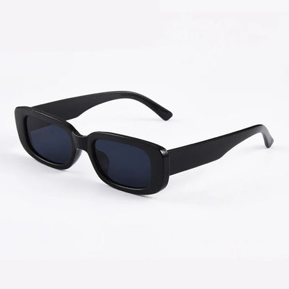 🍒Rectangle sunglasses fashion popular sun glasses for women unisex square shades white Summer traveling shades eyewear uv400 protection Shade In The Cool