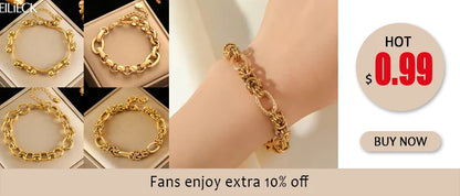 🍒Stainless steel star bracelet gold colour star charm moon starfish bracelet trendy wrist chain for women Jewellrey gifts  party accessories FISH Out This STAR