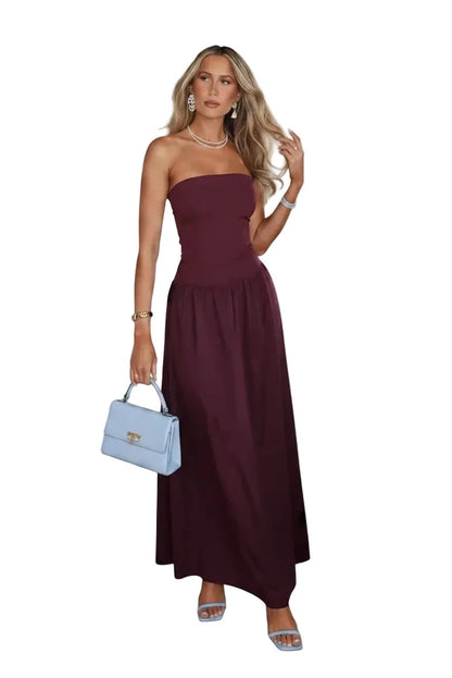 🍒Effen ruglose maxi rok moulose ontwerp elegante dames effen kleur uitrusting sjiek hoë middellyf klub partytjie dra geleentheidsklere  Currant is Swart