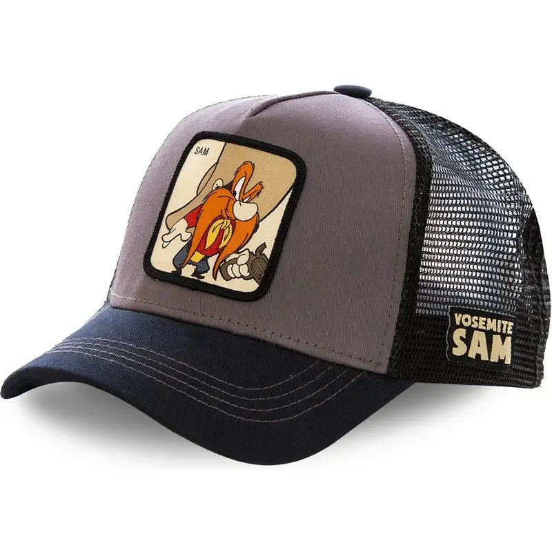 🍒High quality cotton baseball cap mesh back brand anime cartoon unisex hat hip hop trucker hat streetwearr caps