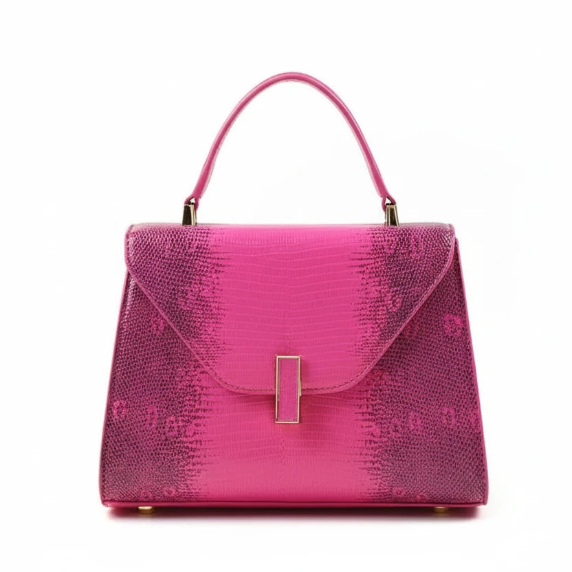 🍒Luxury designer bag brand-high quality genuine leather lizard-print handbag with metal feet single handle crossbody women's fashion accessories trend shoulder bag for occassions Look-At-Me Lizzardy Lovely